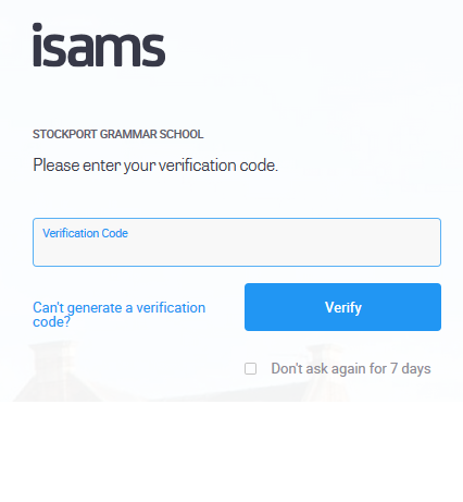 ISAMS Verification